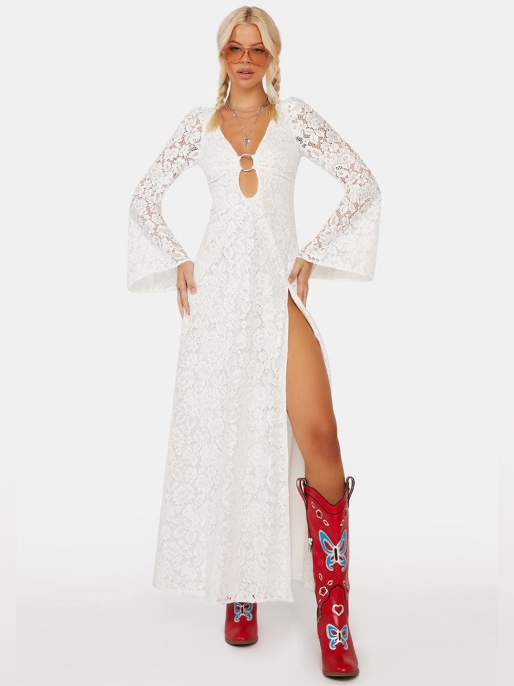 For Love & Lemons Frances Maxi Dress NWT